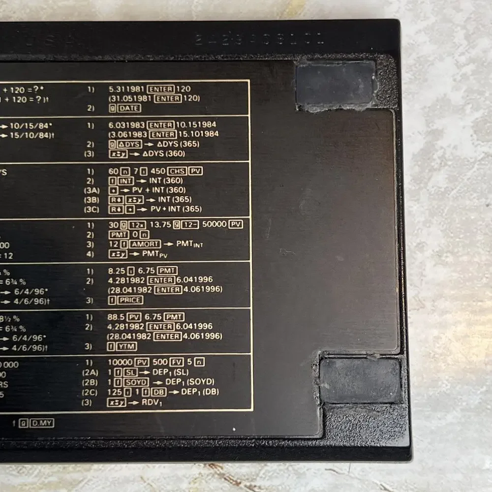 Hewlett Packard HP 12C Financial Calculator with Case Tested Working Vintage